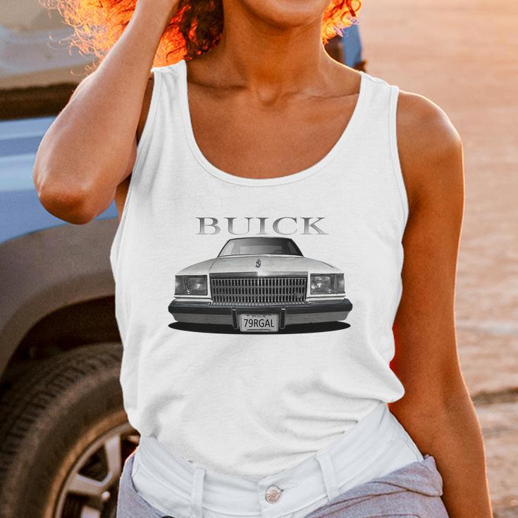 1979 Buick Regal Front White Unisex Tank Top Gifts for Women