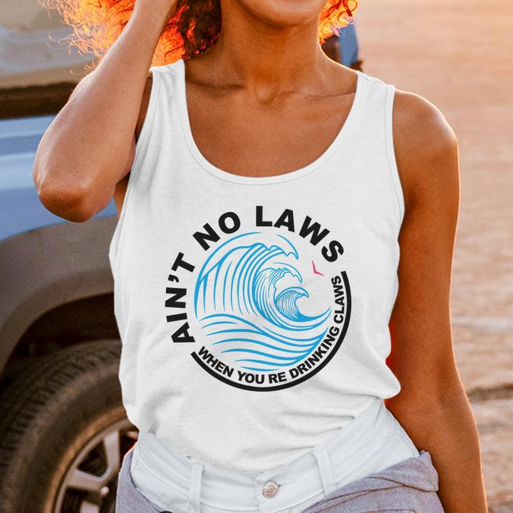 Aint No Laws Tshirt - White Claw Unisex Tank Top Gifts for Women