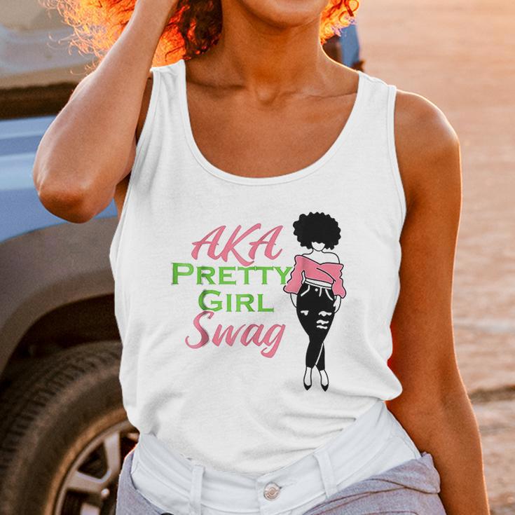 Aka Pretty Girl Swag Alpha Sorority Kappa Pink Gift Unisex Tank Top Gifts for Women