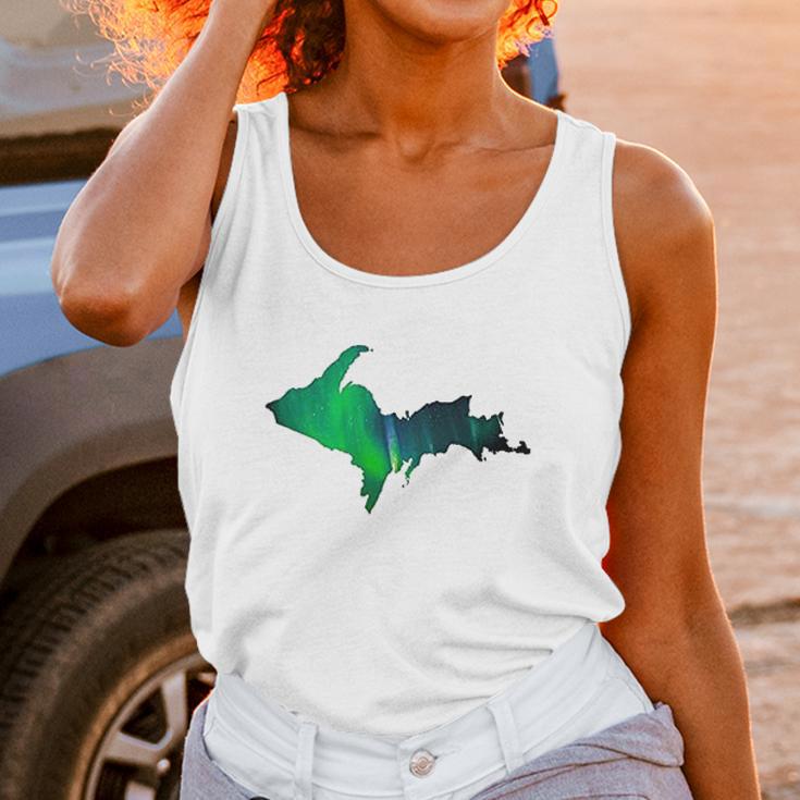 Aurora Borealis Up Unisex Tank Top Gifts for Women