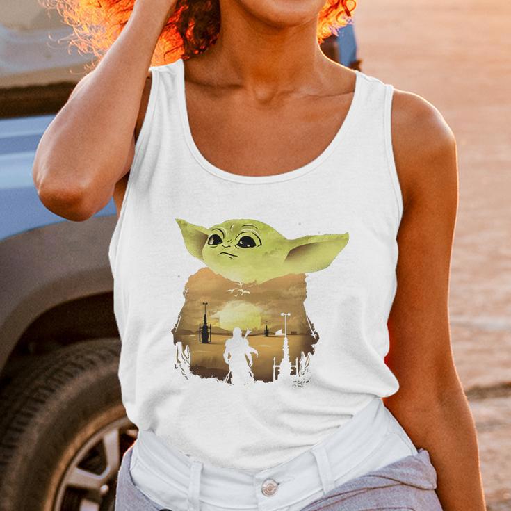 Baby Yoda Sunset Sweater Unisex Tank Top Gifts for Women