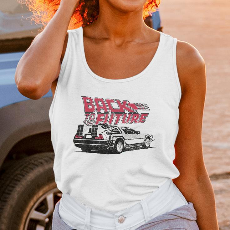 Back To The Future Delorean Graphic Unisex Tank Top Gifts for Women