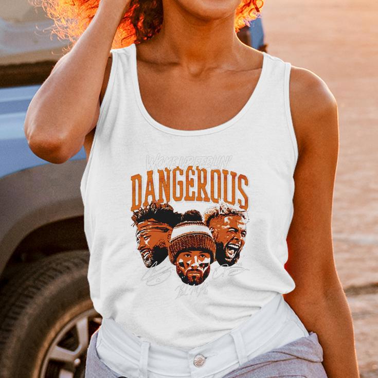 Baker Mayfield Woke Up Feeling Dangerous Unisex Tank Top Gifts for Women