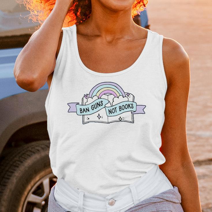 Ban Guns Not Books T- Gun Reform End Gun Violence Stop School Shooting Policy Change Gun Reform Now No More Gun Unisex Tank Top Gifts for Women