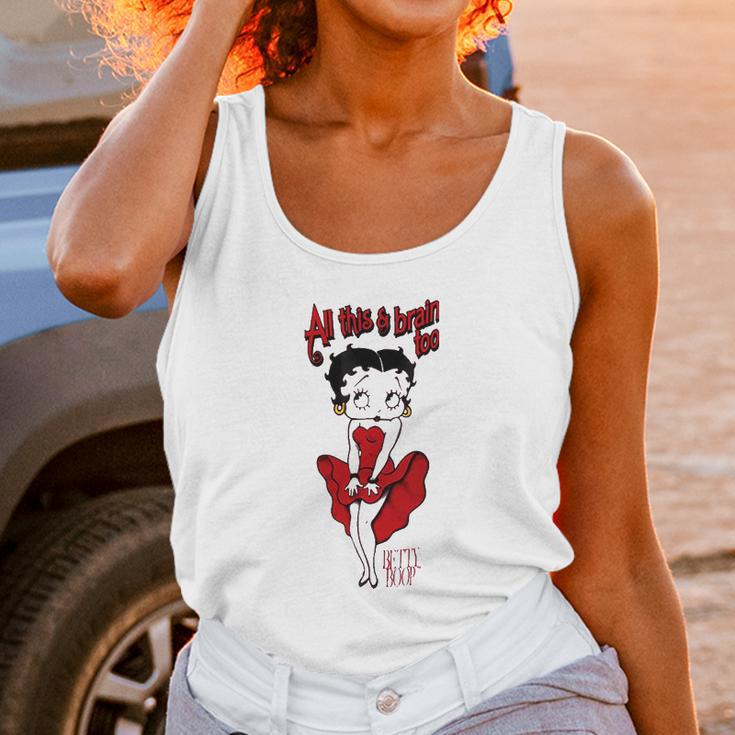 Betty Boop Brains Insulated Unisex Tank Top Gifts for Women