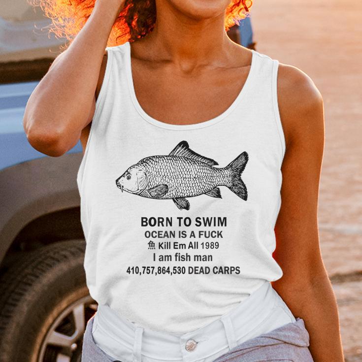 Born To Swim Ocean Is A Fuck Kill Em All 1989 Unisex Tank Top Gifts for Women