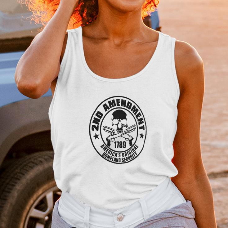 Brisco Brands 2Nd Amendment 1789 Homeland Security Unisex Tank Top Gifts for Women