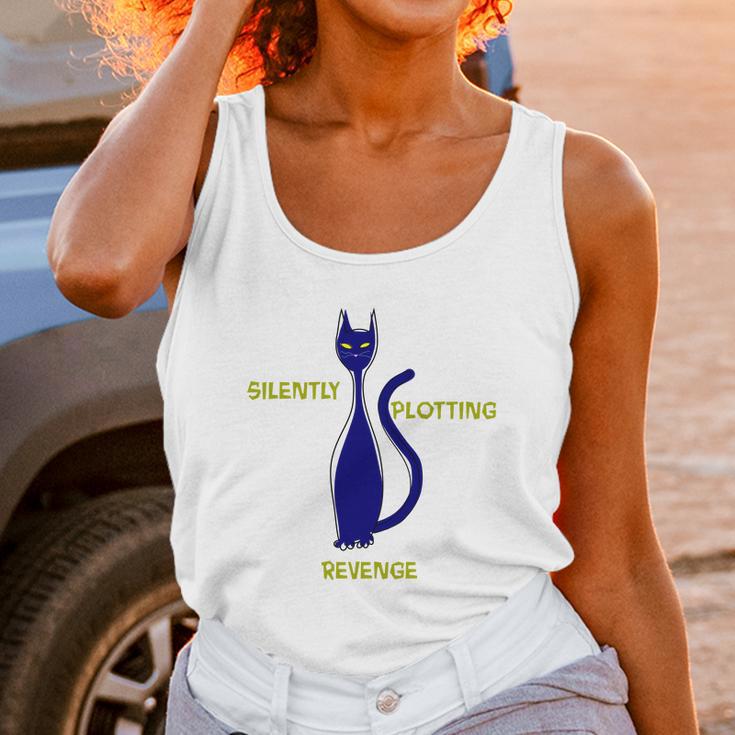 Ca Funny Silently Plotting Revenge Unisex Tank Top Gifts for Women