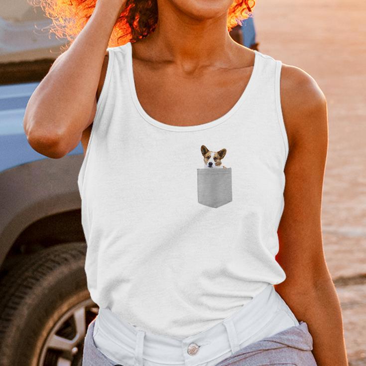 Cardigan Welsh Corgi Dog In Your Pocke Unisex Tank Top Gifts for Women