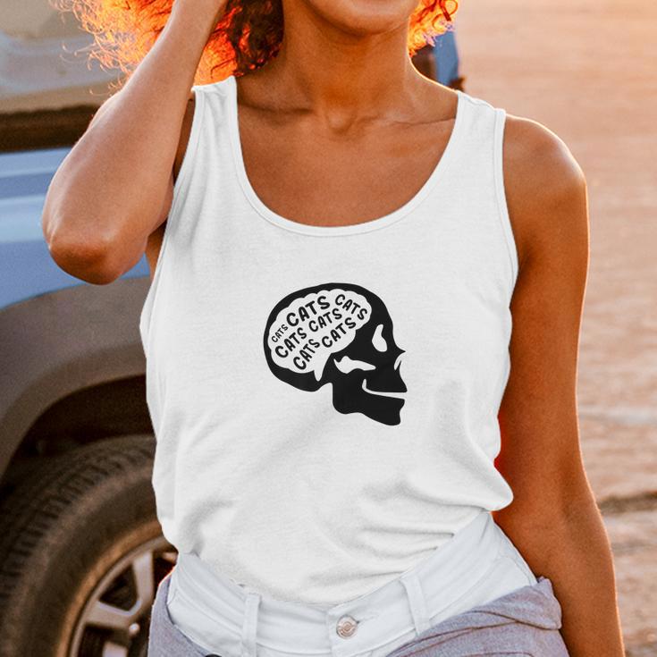 Cats On The Brain Cool Thinking About Cats Unisex Tank Top Gifts for Women