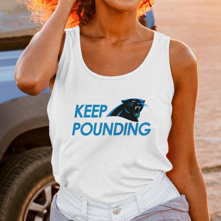 Check Out This Awesome Carolina Panthers Shirts Keep Pounding Unisex Tank Top Gifts for Women