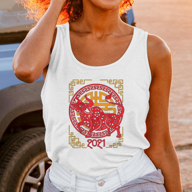 Chinese New Year Of Ox 2021 Ornamental Zodiac Bulls Unisex Tank Top Gifts for Women