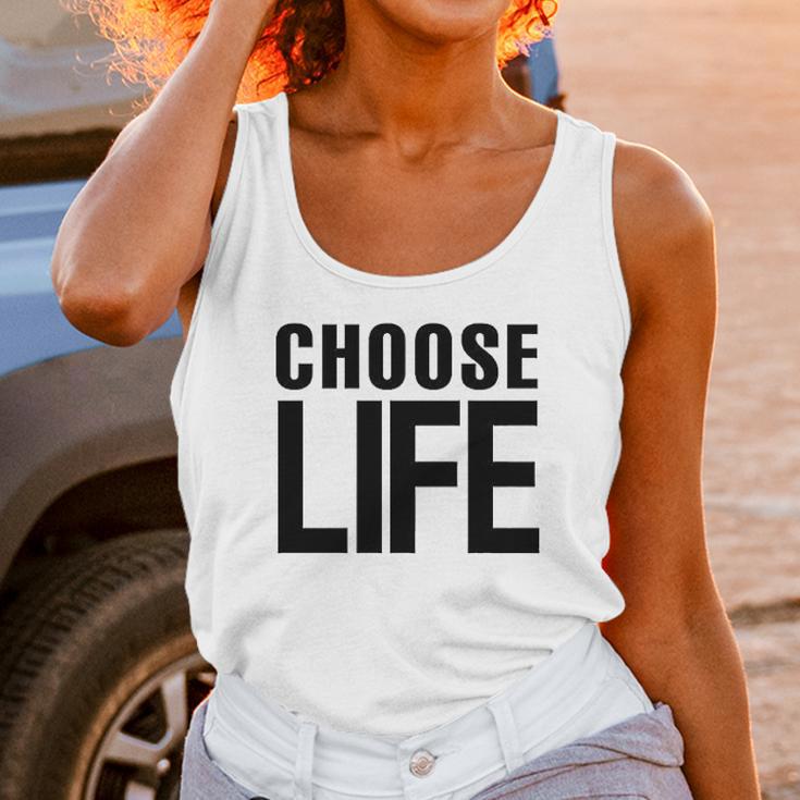 Choose Life Retro 80S Unisex Tank Top Gifts for Women