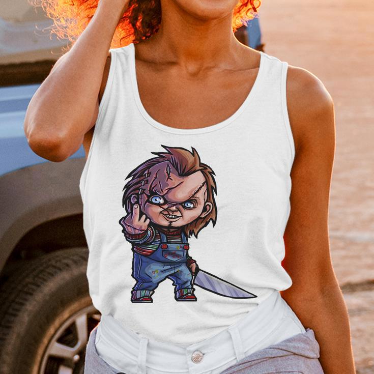 Chucky Middle Finger Unisex Tank Top Gifts for Women