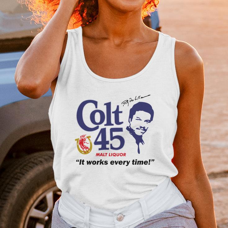 Colt 45 Works Every Time Unisex Tank Top Gifts for Women