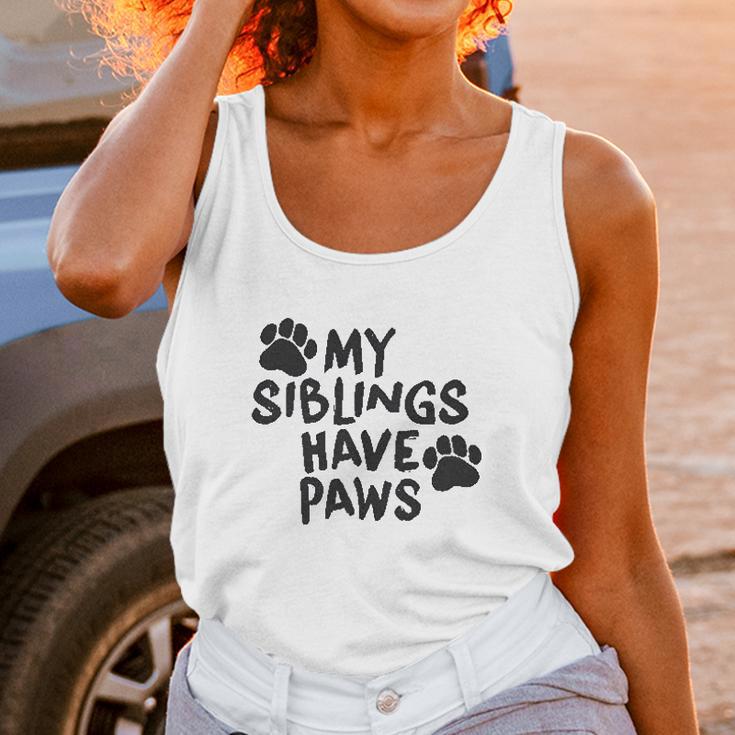 Creeper My Siblings Have Paws Funny Cool Cute Dog Cat New Baby Unisex Tank Top Gifts for Women