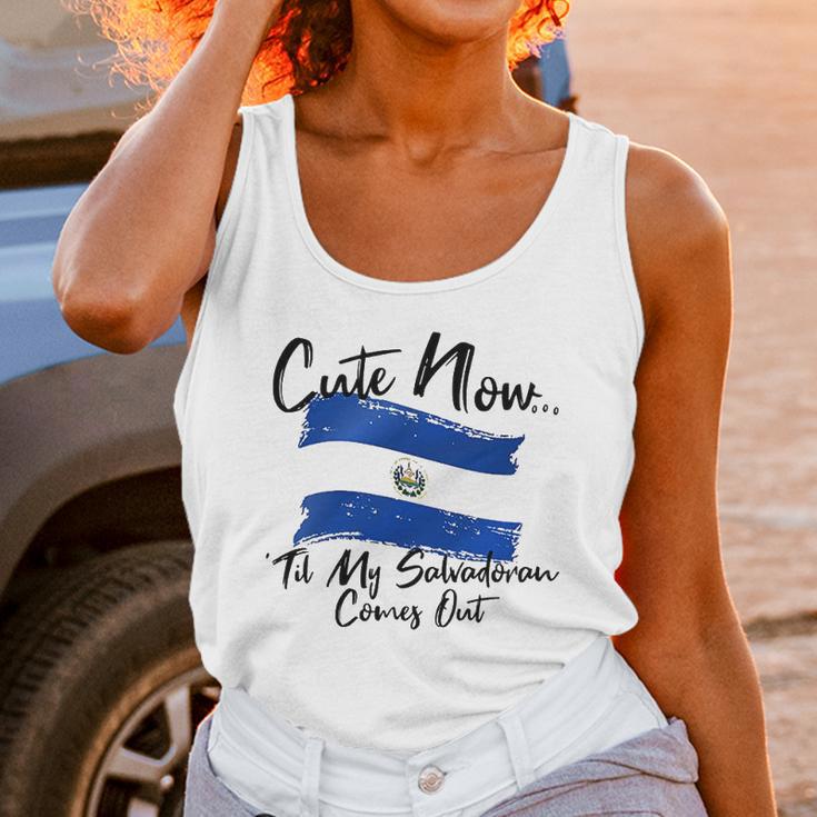 Cute Now Ladies El Salvador Til My Salvadoran Comes Out Unisex Tank Top Gifts for Women