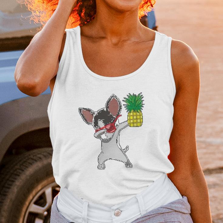 Dabbing Chihuahua Puppy Dog Pineapple Aloha Beach Gift Unisex Tank Top Gifts for Women