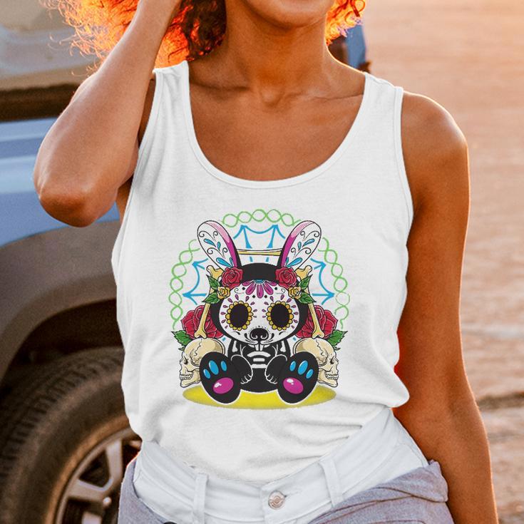 Day Of The Dead Dia De Los Muertos Bunny Sugar Skull Unisex Tank Top Gifts for Women