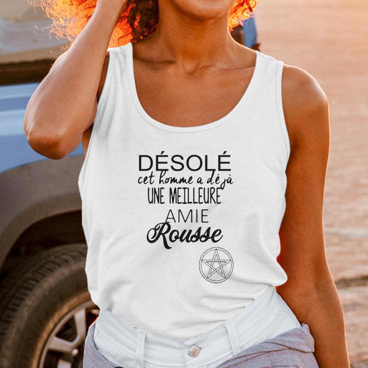 Désolé Cet Homme A Déjà Une Meilleure Amie Rousse Unisex Tank Top Gifts for Women