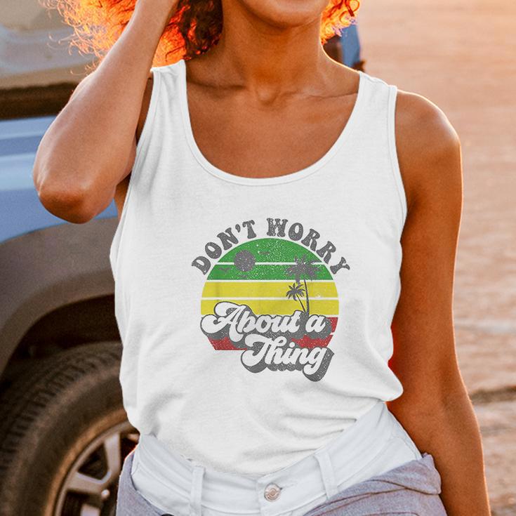 Dont Worry About A Thing Jamaica Rasta Reggae Jamaican Gift Unisex Tank Top Gifts for Women