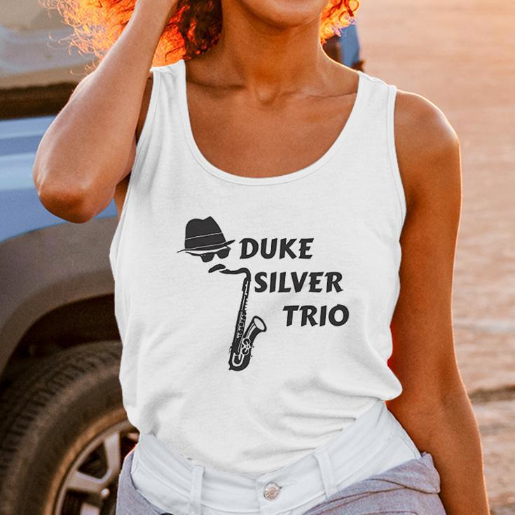 Duke Silver Trio Ron Saxophone Pawnee Jazz Music Unisex Tank Top Gifts for Women