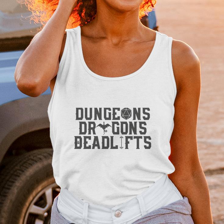 Dungeons &Amp Dragons &Amp Deadlifts Unisex Tank Top Gifts for Women