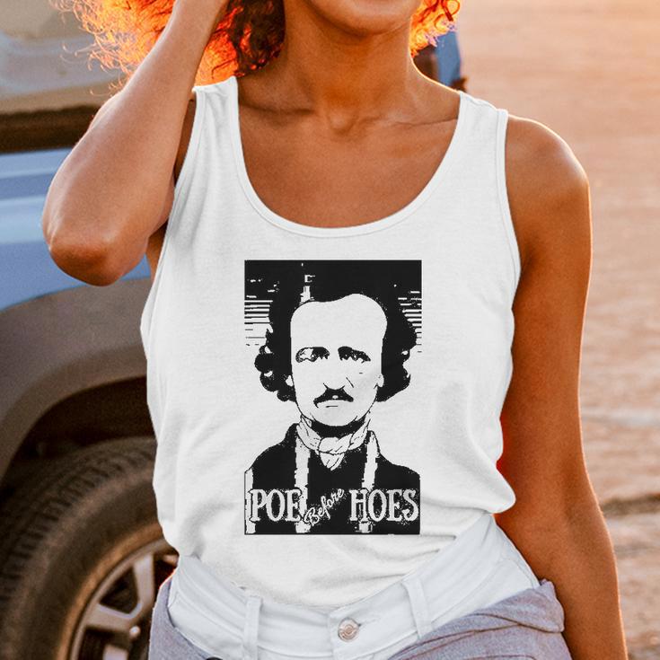 Edgar Allen Poe Poe Before Hoes Unisex Tank Top Gifts for Women