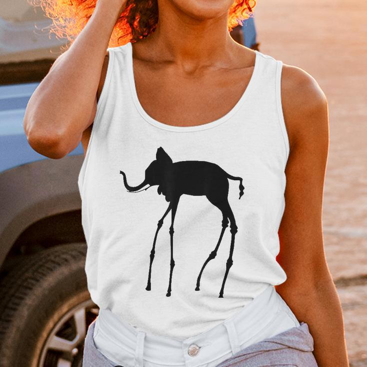 The Elephant By Dali Unisex Tank Top Gifts for Women