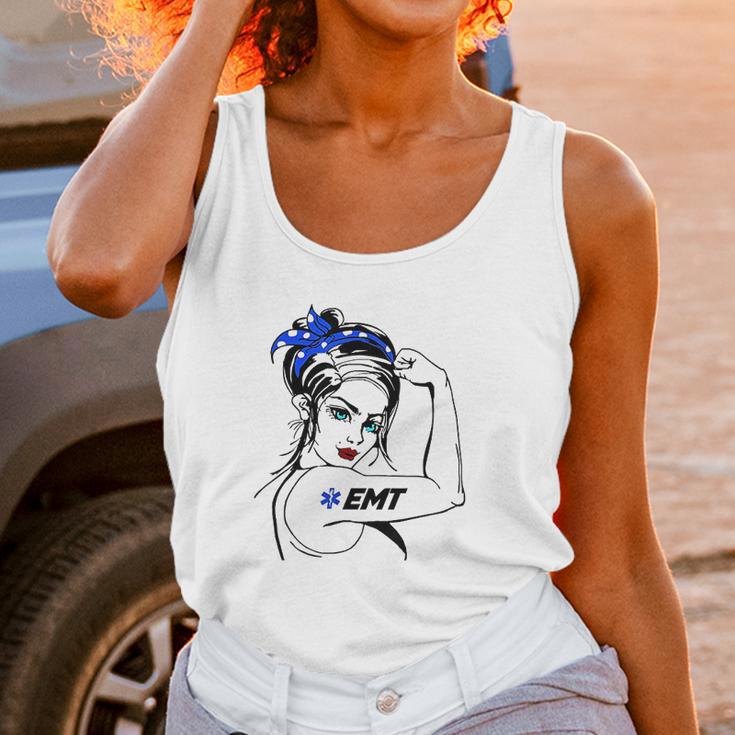 Ems Emergency Emt Rosie The Riveter Unisex Tank Top Gifts for Women