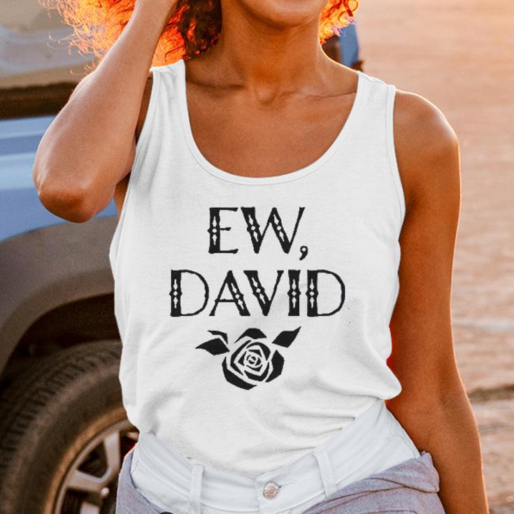 Ew David Alexis Moira Rose Merchandise Black Raglan Basebal Unisex Tank Top Gifts for Women