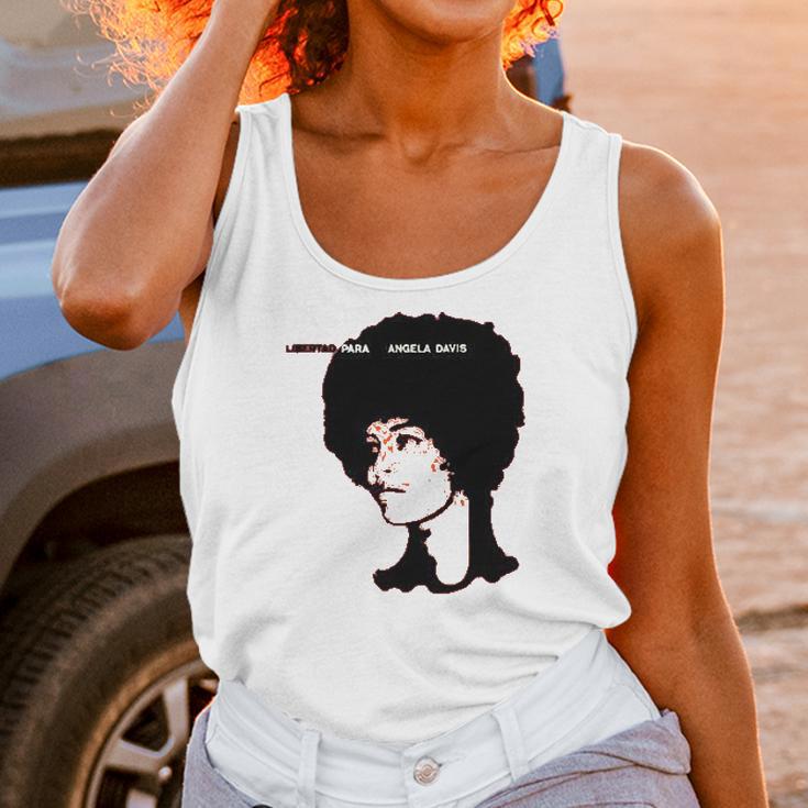 Free Angela Davis Libertad Unisex Tank Top Gifts for Women