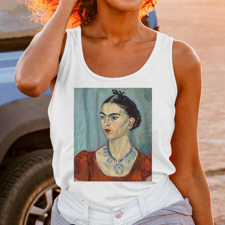 Frida Kahlo Portrait Art Unisex Tank Top Gifts for Women