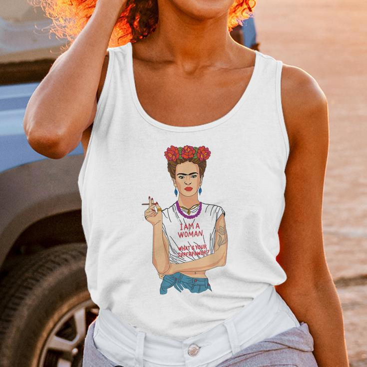 Frida Kahlo I Am A Woman Unisex Tank Top Gifts for Women