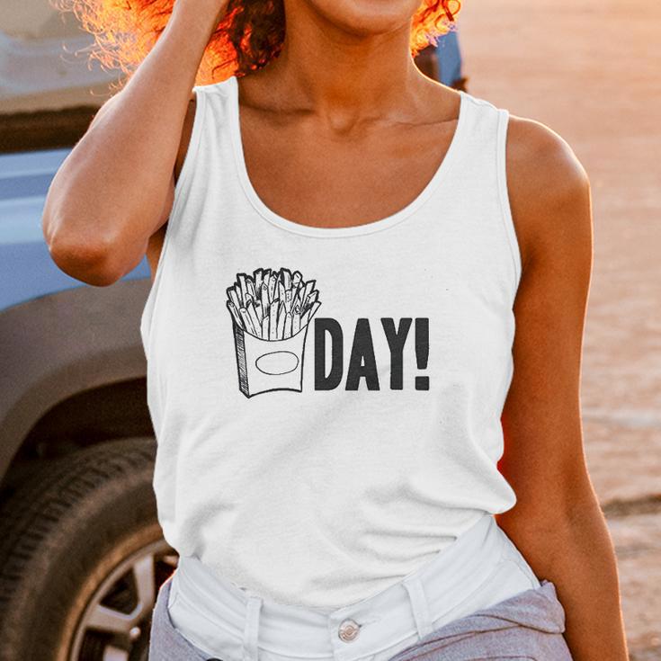 Fry Day Friday Funny Fast Food French Fry Weekend Unisex Tank Top Gifts for Women