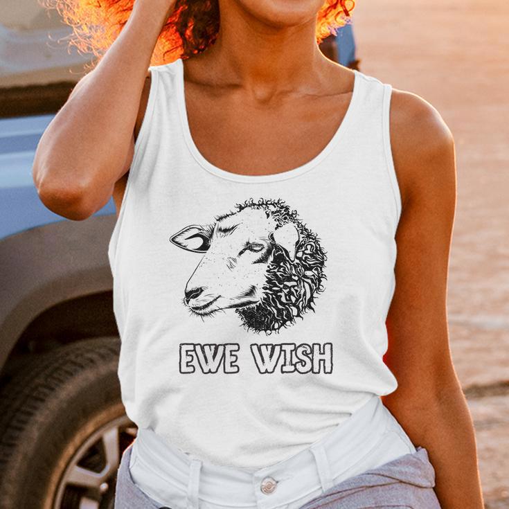 Funny Farm Animal Ewe Wish Sheep Tee Ffa 4H Unisex Tank Top Gifts for Women