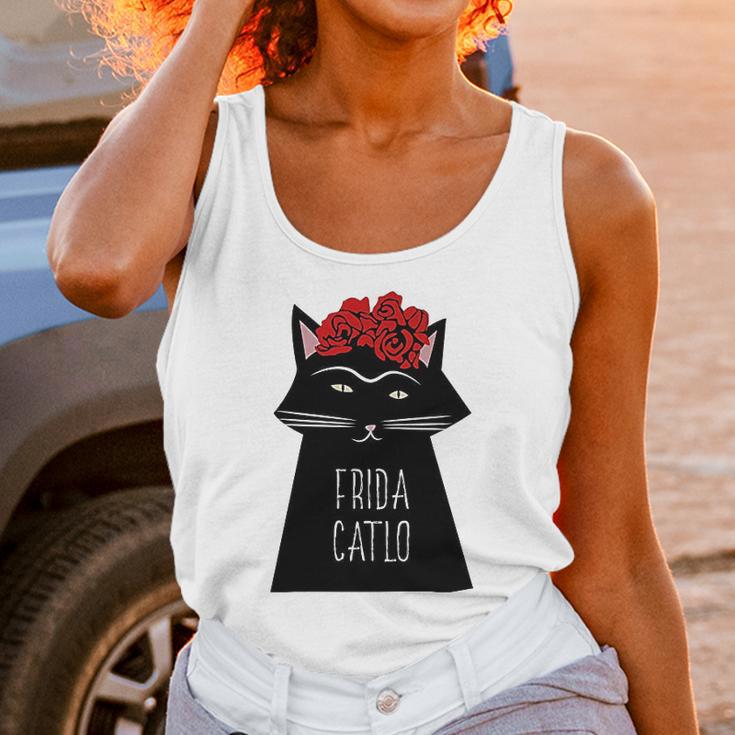 Funny Frida Kahlo Cat Art Unisex Tank Top Gifts for Women