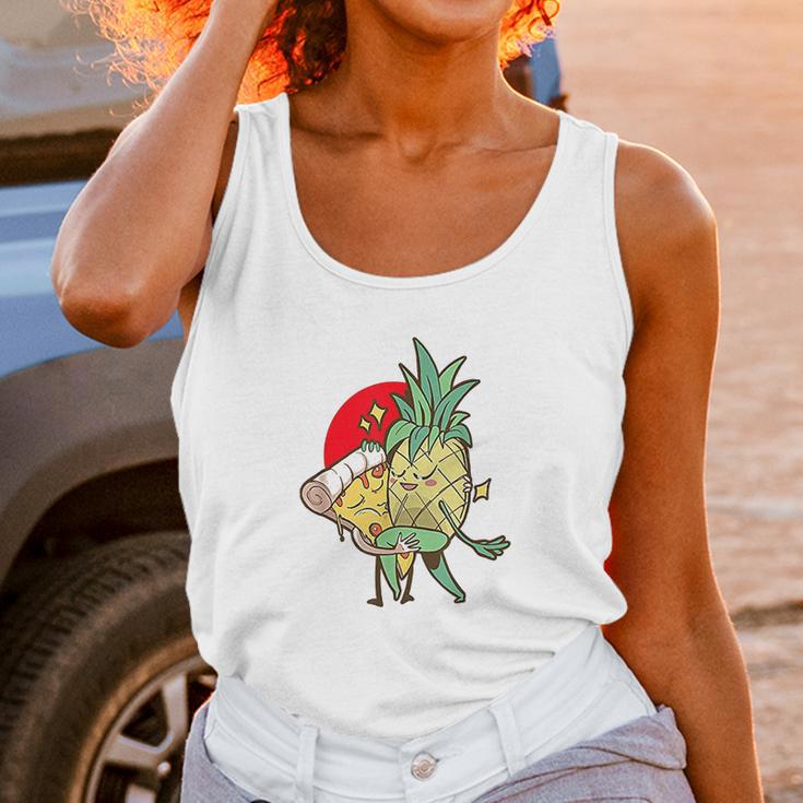 Funny Pineapple Pizza Forbidden Love Hawaiian Unisex Tank Top Gifts for Women