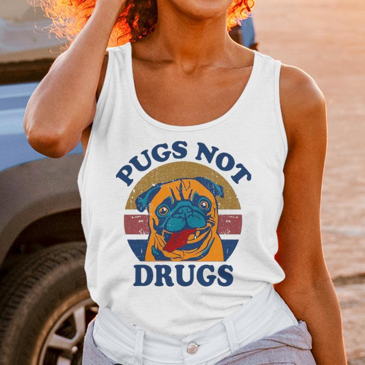 Funny Pugs Not Drugs For Pug Lovers Unisex Tank Top Gifts for Women