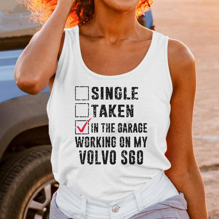 In The Garage Working On My Volvo S60 Unisex Tank Top Gifts for Women