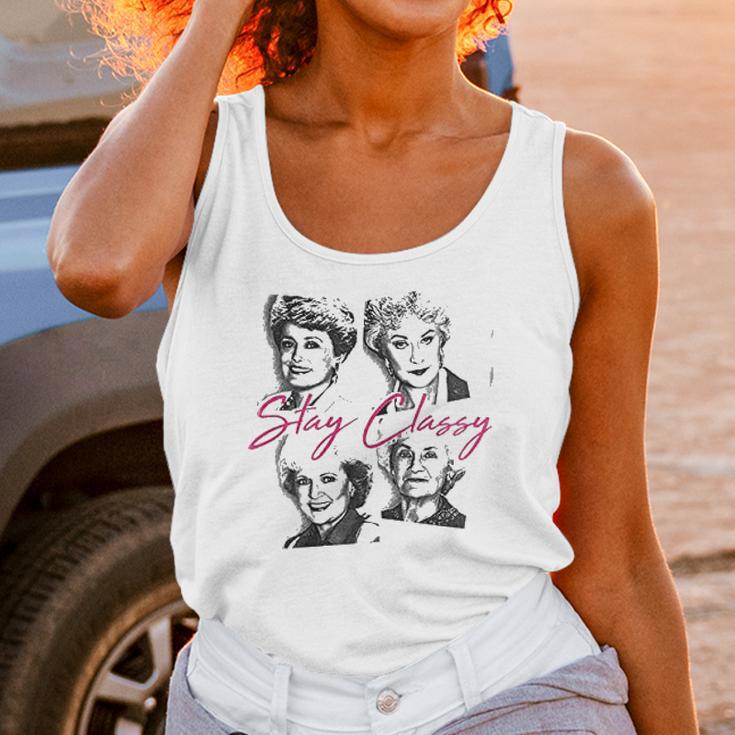 Golden Girls Stay Classy Unisex Tank Top Gifts for Women