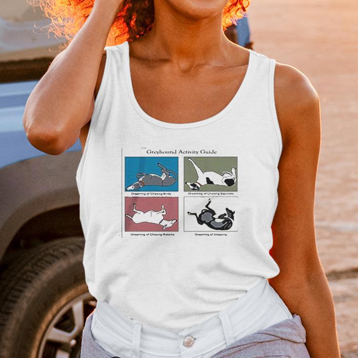 Greyhound Activity Guide Ash Grey Unisex Tank Top Gifts for Women