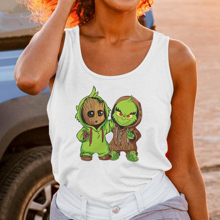 Grinch And Groot Unisex Tank Top Gifts for Women