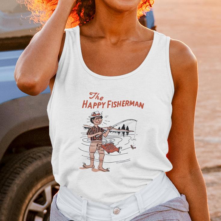 The Happy Fisherman Unisex Tank Top Gifts for Women