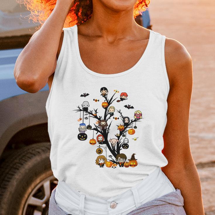 Harry Potter Chibi Pumpkin Halloween Tree Shirt Unisex Tank Top Gifts for Women