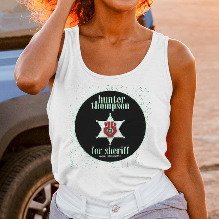 Hunter S Thompson For Sheriff Books Funny Costume Unisex Tank Top Gifts for Women