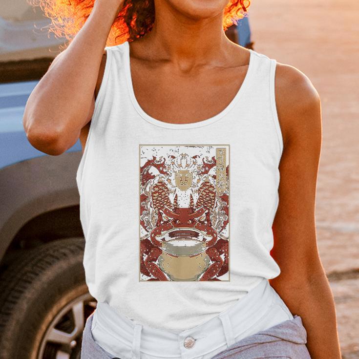 Japanese Artwork Samurai Riding Wild Toad Nippon Kanji Unisex Tank Top Gifts for Women