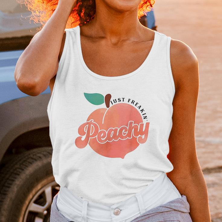 Just Freakin Peachy Hippie Summer Unisex Tank Top Gifts for Women