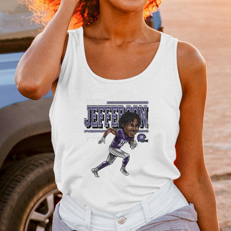 Justin Jefferson Cartoon Unisex Tank Top Gifts for Women