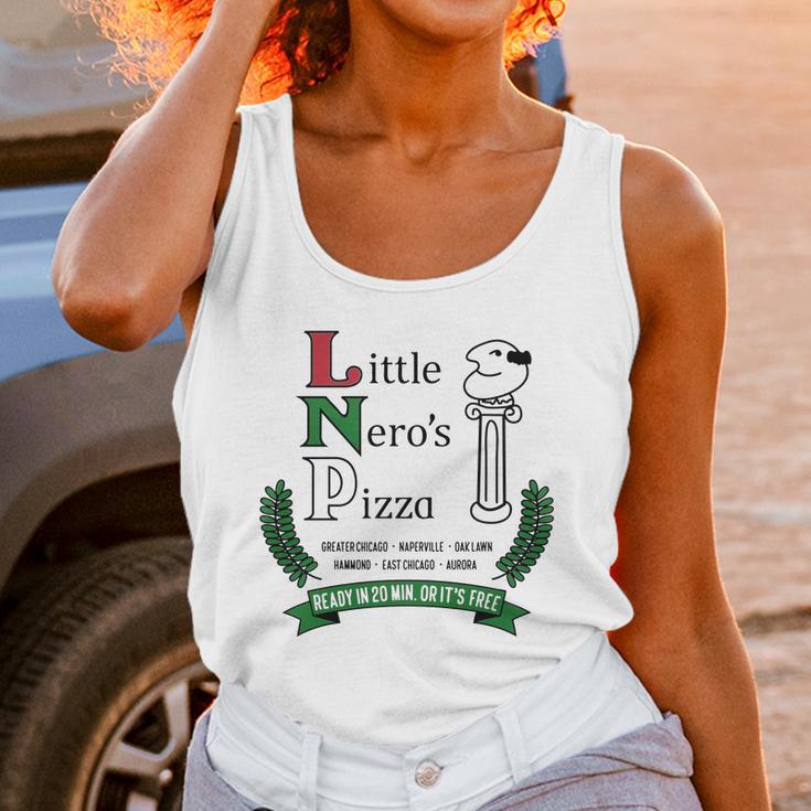 Little Neros Pizza White Tee T-Shirt Unisex Tank Top Gifts for Women